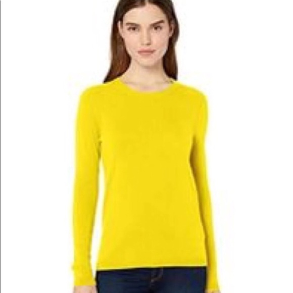 GAP 100% Cashmere Sweater Yellow Gold Lg/Med - Picture 8 of 8